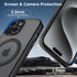 CACOE Magnetic Case for iPhone 15 6.1 inch with 360° Rotatable Ring Phone Stand,Compatible with MagSafe & Magnetic Car Phone Mount,iPhone 15 Cases...