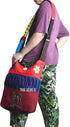 Blue Red Hobo Cotton Sling Cross Body Messenger Shoulder Bag Hippie Boho Bohemian Light Roomy Spacious...