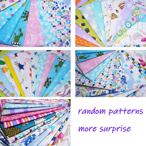 Quilting Fabric, Misscrafts 100pcs 6" x 6" (15x15cm) Cotton Craft Fabric Bundle Squares Patchwork Pre-Cut Quilt Squares for DIY Sewing Scrapbookin...