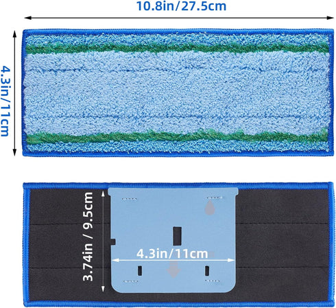 4 Pack Mop Pad for iRobot Braava Jet M6 Ultimate Robot Mop, Upgraded M6 Wet Mopping Pad, Washable Microfiber Replacement Cleaning Pad...