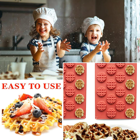 2 Pieces 18-Cavity Silicone Break Apart Chocolate Moulds,Silicone Square Mold,Non-Stick Candy Chocolate Bar Mold,Reusable Candy Protein Silicone C...