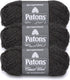 Patons Classic Wool DK Superwash Yarn - Gauge 3 Light - 100% Wool - (3-Pack) - Dark Grey Heather - for Crochet, Knitting, and Crafting...