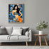 Posterizer 1 pcs-vintage woman with dimaons collage-Retro Art-Abstract & Modern Art-Gift for Art Lovers- UNFRAMED Wall Art...