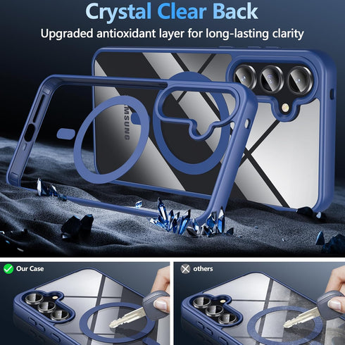 Samsung Galaxy A35 5G|A55 5G Case,A55 5G/A35 5G Case with Screen Protector,Magnetic Military Shockproof Rugged Heavy Duty Protection Slim Clear Co...