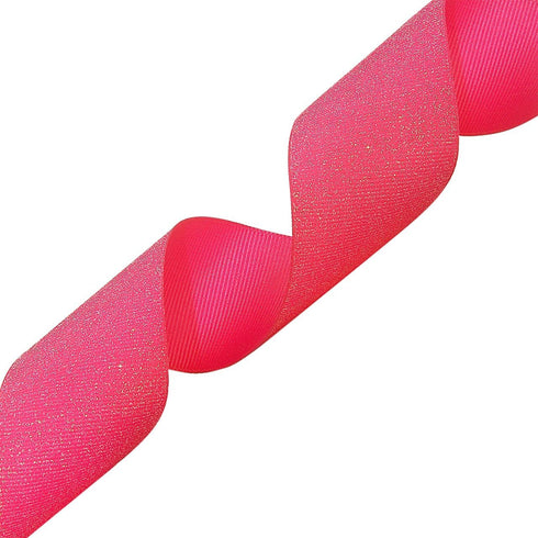 Morex Ribbon Dazzle Glitter Grosgrain Ribbon, 1-1/2-Inch by 20-Yard, Shocking Pink (99009/20-175)...