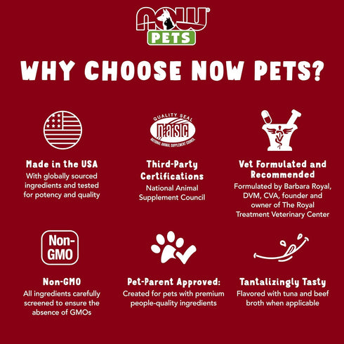 NOW Pet Health, Kidney Support Supplement, Formulated for Cats & Dogs, NASC Certified, Powder, 4.2-Ounce...