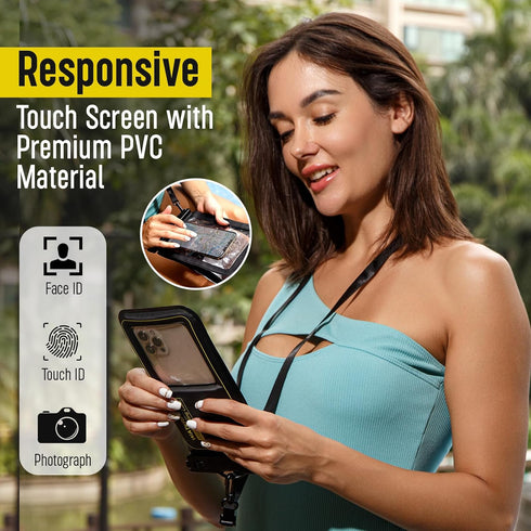 Vitchelo Double Space IP68 Waterproof Phone Pouch Floating - Waterproof Phone Case with Lanyard, iphone Waterproof Pouch 14/13/12Pro Max/Pro/8Plus...