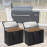 2 Pack Smoker Pellets Storage Bags - as Smoker Accessories, Wood Pellet Storage Containers with Base Plate, Each Can be Stored 20 LBs Pellets for ...
