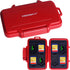 SD Card Holder, Honsky Waterproof Memory Card Holder Case for SD Cards, Micro SD Cards, SDHC SDXC, Red...