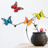 Yungeln Metal Butterfly Wall Decor 3D Butterflies Wall Art Hanging Sculpture Metal Butterfly Outdoor Wall Art Decor for Patio,Fence, Garden,Yard,O...
