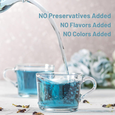Organic Butterfly Pea Flowers - Healthy Herbal Loose Leaf Blue Tea - Natural Food Coloring - Caffeine Free 1.75OZ...