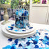 Blue Silver Tissue Paper Heart Confetti Wedding Engagement Bridal Shower Decor Table scatter 1 Inch Pack of 6000...