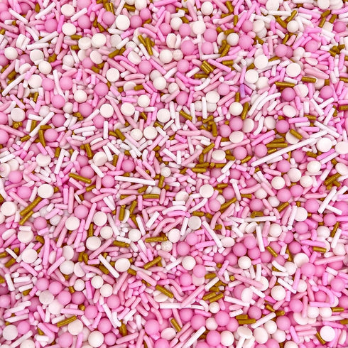 Manvscakes, pink sprinkles, valentines, cake sprinkles, gluten free, cookies, chocolate, fondant, princess topping, ice cream, edible, dessert dec...