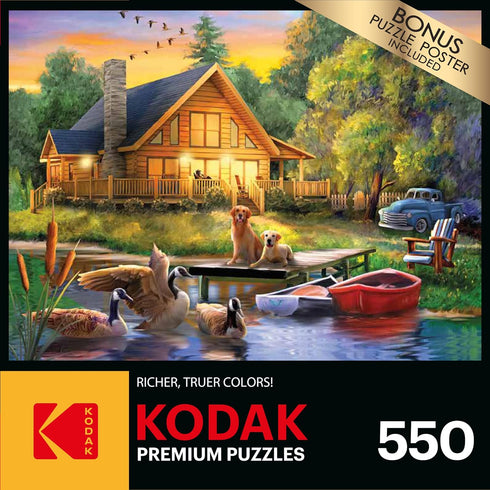 RoseArt - Kodak Premium - Guardians of The Lake - 550 Piece Jigsaw Puzzle for Adults...