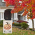 Fall Garden Flag?Welcome Pumpkin Fall Flag 12X18inch?Double Faced Linen Material ?Outdoor Fall Decor?Farmhouse Welcome Banner Pumpkin Decor...