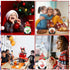 Juexica 32 Pcs Magnetic Diamond Painting Interchangeable Standing Posture Gnome Decor DIY Seasonal Gnome Sign Holiday Tiered Tray Decoration with ...