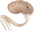 Pandahall 5 Rolls Natural Burlap Fabric Ribbon 1/4 inches Tan Jute Linen Ribbon Rolls for Party Decoration, DIY Crafts Gift Wrapping Christmas Mak...