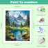 AIRDEA DIY Landscape Paint by Numbers Kits for Adults,Paint by Number for Adults Beginner Mountains,16x20inch DIY Rivers and Trees Simple Painting...