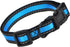 Mile High Life Night Reflective Double Adjustable Band Nylon Small Puppy Pet Dog Combo Collar Leash and Harness Set (Reflective Edge Blue, Large (...