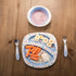 The First Years Bluey 4-Piece Place Setting - BPA Free Dishwasher Safe Toddler Dinnerware Set with Divided Plate, Bowl, Fork, Spoon - Multicolor...