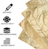 Bluebird Gold Leaf Sheets for Art - 50 Pack - Imitation Gold Foil Sheets of 5.5" x 5.5", Painting Gilding Crafts Decoration...