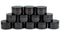 Vivaplex, 12, Amber, 15 ml, Round Glass Jars, with Inner Liners and black Lids...