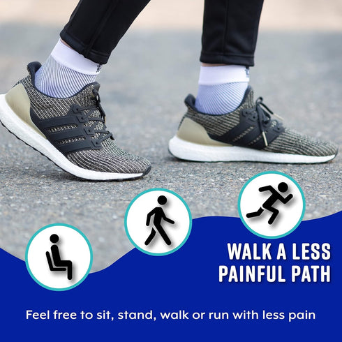 Bitly Plantar Fasciitis Socks for Women & Men - Best Foot & Ankle Compression Sleeve, Brace for Everyday Use - Provides Arch Support & Heel Pain R...