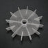 uxcell Motor Fan Blade 120mmx15mm Round Shape Bore White Engineering Plastic with 12 Vanes...