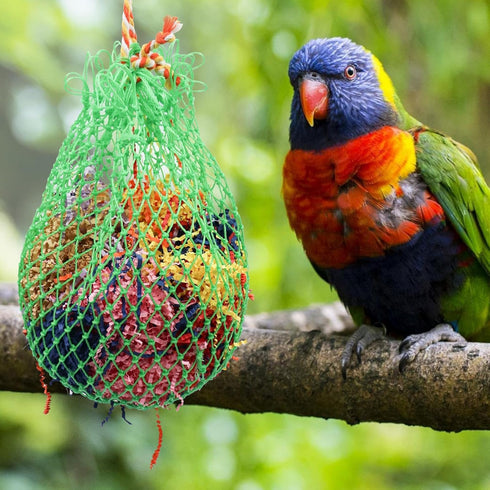 Large Bird Shredder Ball Toy, Hanging Parrot Foraging Shredding Toy, Bird Cage Accessories, Suitable for Birds Parrots Parakeets Cockatiels Love B...
