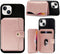 M-Plateau Slim Leather Wallet Phone Case, Adhesive Card Holder Compatible with Most Smartphones (Pink)...