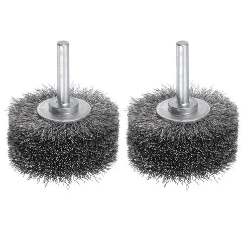 uxcell 2PCS Wire Wheel Brush for Drill Attachment 2" Carbon Steel Wire for Cleaning Removal Rust Stripping Corrosion...