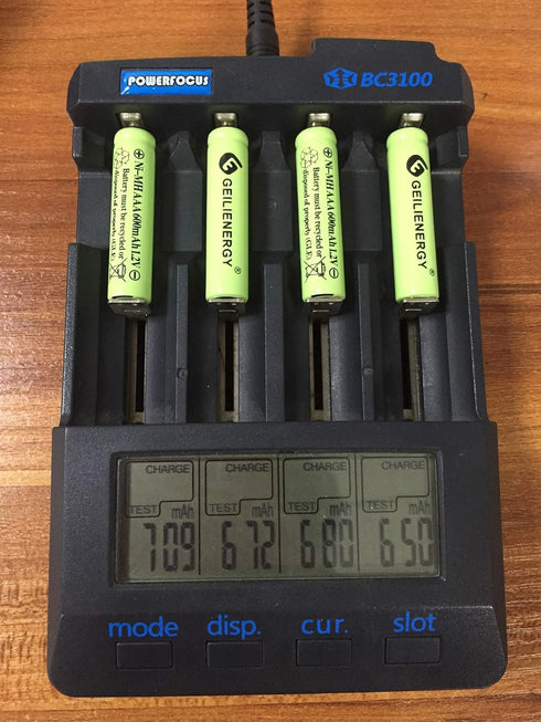 Solar Light Batteries AAA Triple A NIMH 600mAh 1.2V Rechargeable for Garden Lights Remotes Mice(12Pcs)...