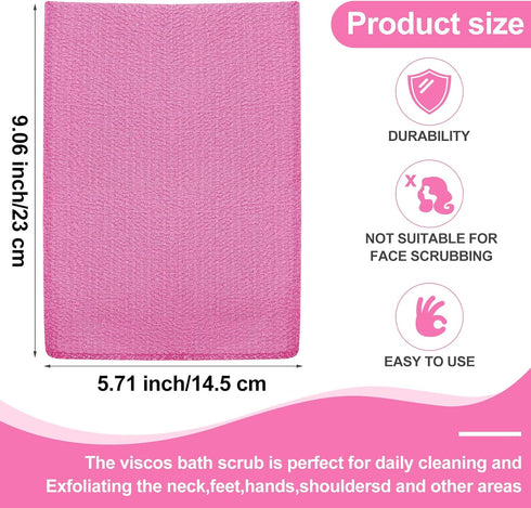 Tatuo 12 Pieces Korean Exfoliating Mitt Exfoliating Cloth Towel Korean Style Body Scrub Korean Style Scrubbing Cloth Bath Body Exfoliating Scrub T...
