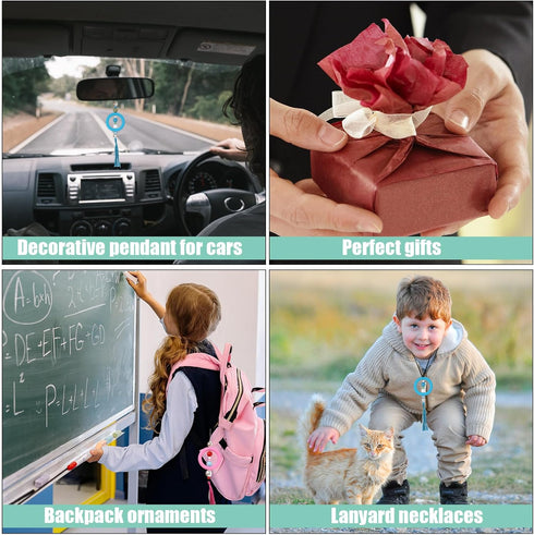 16pcs Silicone Beadable O Rings, 65mm Silicone Beads Ring Round Silicone Loop with 2 Holes Focal Frame Silicone Pendant for Jewelry Making DIY Cra...