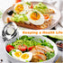 Egg Slicer, BIBURY Egg Slicer for Hard Boiled Eggs, Heavy Duty Egg Cutter for Egg Strawberry Mushroom Soft Fruit, Stainless Steel Wire with 3 Slic...