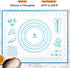 Silicone Pastry Mat with Measurement, 16" x 20" Blue, Kids Rolling Mat for Fondant, Rolling Dough, Pie Crust, Pizza and Cookies - Baking Mat, Doug...