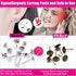 Earring Posts and Backs, Flasoo 700Pcs Stud Earring Making Kit with 300Pcs Stainless Steel Earring Posts and 400Pcs Earring Backs, Earring Supplie...