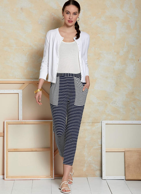 Vogue V9374ZZ Women's Loose Fitting Pants Sewing Patterns by Marcy Tilton, Sizes 16-26, White...