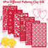 6Pcs Silk Screen Stencils for Polymer Clay, Valentine's Day Floral Silk Screen Stencils for Polymer Clay Reuseable Silk Screen for Polymer Clay Ea...