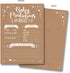 Neatz 50 Rustic Baby Shower Prediction and Advice Cards - Gender Neutral Boy or Girl, Baby Shower Games...