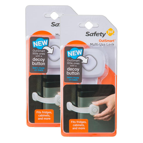 Safety 1st OutSmart Multi Use Lock, 2 Pack, White...