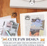 50 Pcs Paw Paper Clips Mini Cute Dog Shape Paper Clips Dog Lover Gifts Cat Paw Paper Clips Fun Paperclips Animal Bookmark for Work School Kids Stu...