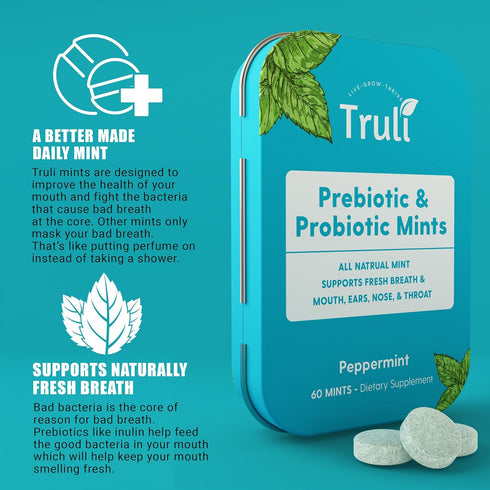 Oral Health Chewable Probiotics | Supports Healthy Teeth, Gums, & Better Breath | Ear, Nose, Throat Immunity for Kids & Adults | Sugar-Free Natura...
