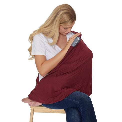NeoTech Care Baby Nursing Cover Breastfeeding Scarf | Soft Fabric (Gray)...