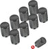 Gun Gray Tire Valve Stem Covers Aluminum Car Tire Caps Precision CNC Machined Premium Wheel Rim Air Valve Stem Caps Universal fit Car SUV Truck Mo...