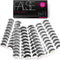 Eliace Eyelashes, 50 Pairs 5 Styles lux Faux Mink Lashes Natural Look Wispy Fluffy Handmade Cat Eye lashes Pack False Eyelashes Set, Comfortable &...