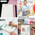 Graph Paper Spiral Notepad A5 Top Wirebound Notepad Grid Notebook Steno Pads Memo Notepads Grid Paper 140 Pages for Writing Sketching Drawing Scho...