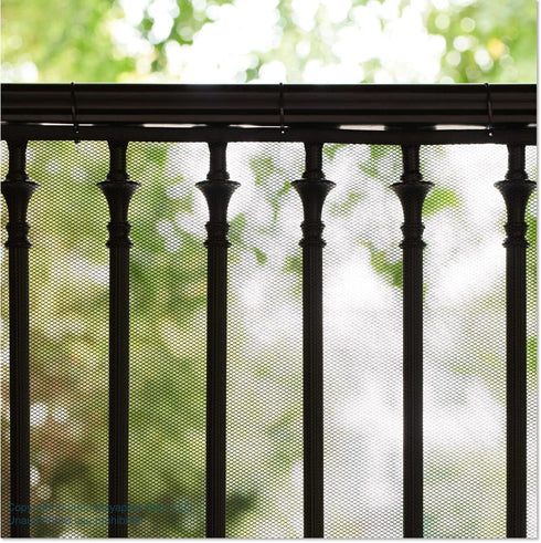 Roving Cove Stair Banister Guard 10ft x 3ft, Railing Safety Net for Baby Proofing, Child Safety Gate Cover, Balcony Mesh Netting, Ebony Black...
