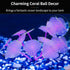 Uniclife Silicone Coral Plant Decorations Glowing Artificial Ornament for Fish Tank Aquarium, Yellow, Ball Shape...