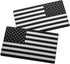 EyeCatcher USA Flag Emblem Decal Black - 2 Pack...